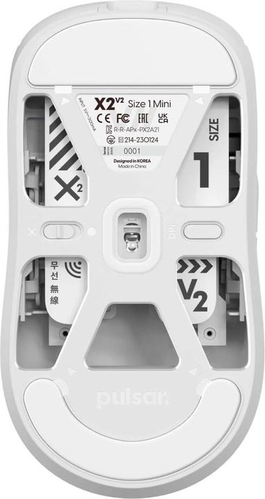 Image du produit Pulsar Gaming Gears X2 V2 Mini Blanc - Muis (Filaire, Sans fil)