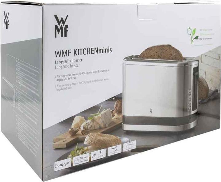 Produktbild WMF KÜCHENminis Langschlitztoaster 2-Scheiben mit Brötchenaufsatz