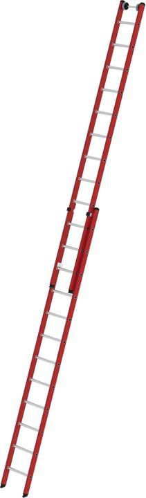 Immagine prodotto Munk Scala a pioli a 2 sezioni in vetroresina/alluminio senza traversa 2x12 pioli (Scaletta, 610 cm)