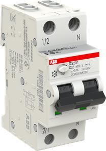 Produktbild ABB DS201A-C32/0,1 FI/LS-Schalter 6kA, 1P+N, 2CSR255180R2324