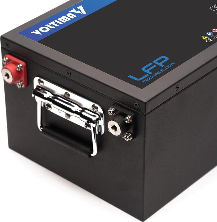 Actual product image Voltima VLT150U 12V LiFePO4 Lithium Untersitz Versorgungsbatterie 150Ah mit App (12 V, 150 Ah)