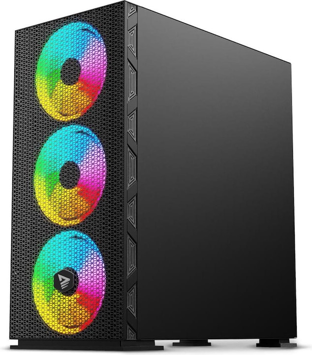 Produktbild Savio PC Case Raptor X1 ARGB Glass/Mesh Black (ATX, ITX, Mini-ATX)