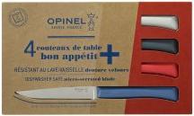 Opinel 002048 Table knife set Bon Appetit+ 4 colours (4 Piece, Knife)