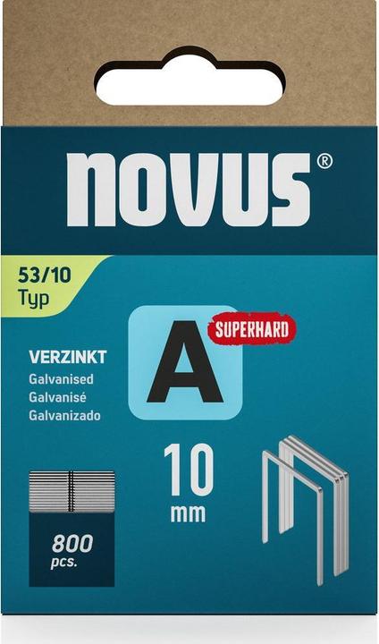 Image du produit Novus Agrafes à fil fin A 53 10mm Super Hard