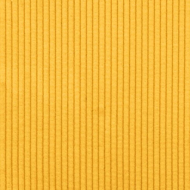 Actual product image VidaXL Two-seater sofa light yellow 140 cm corduroy fabric (2 person sofa)