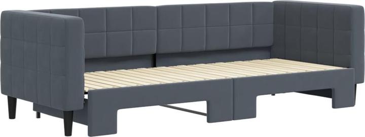 Actual product image vidaXL Tagesbett Ausziehbar Samt