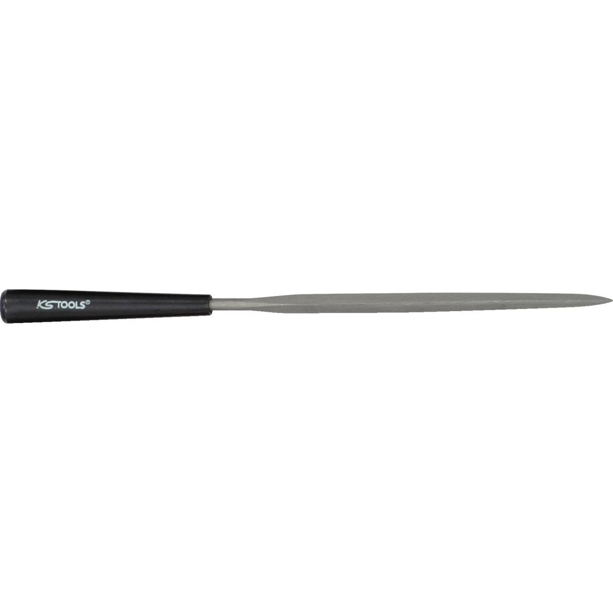 KS Tools, Raspel + Feile, Dreikant-Nadelfeile, 3mm (Hieb 3, 145 mm)