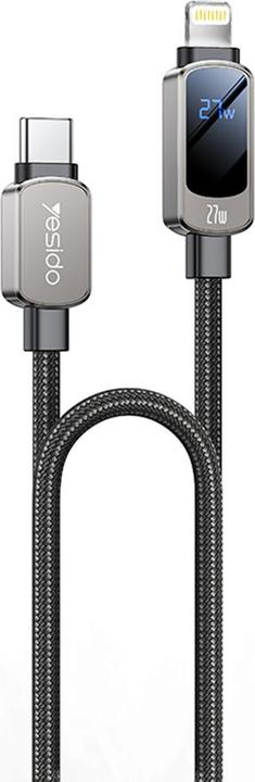 Produktbild Yesido USB-C to USB-C Cable CA180, 27W, 2.4A, 1.2m, Black (1.20 m, 27 W)