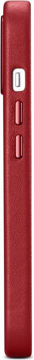 Actual product image iCarer Case Genuine Leather Cases for iPhone 14 Plus Red (MagSafe Compatible) (Apple iPhone 14 Plus)