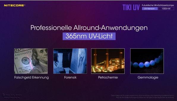 Actual product image Nitecore TIKI UV Keychain Light (5.50 cm, 300 lm)