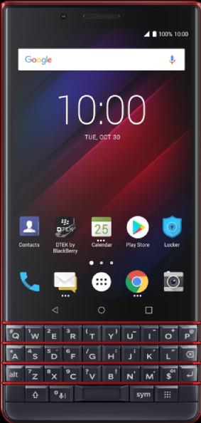 Actual product image BlackBerry KEY2 LE (64 GB, Atomic, 4.50", Hybrid Dual SIM, 13 Mpx, 4G)