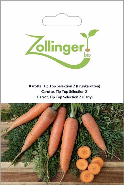 Zollinger Bio Carrots, Tip Top Selection Z (early carrots)
