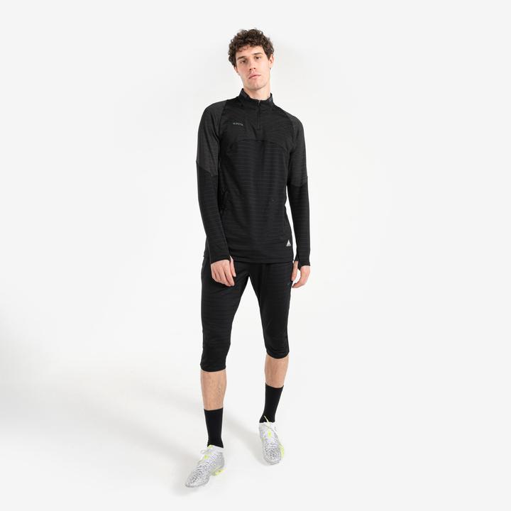 Produktbild Kipsta Damen/Herren Fussball 1/2 Zip - CLR schwarz (XXL)