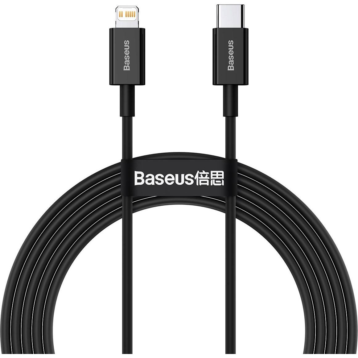 Baseus Superior Series Cable USB-C to iP, 20W, PD, 2m (black) (2 m, USB 2.0), USB Kabel