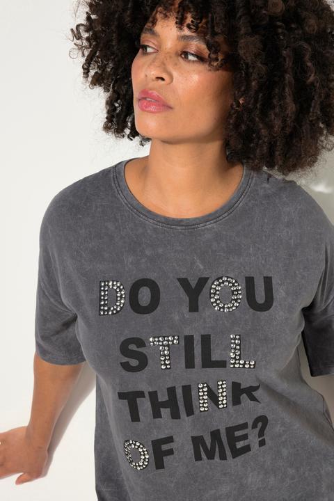 Produktbild Angel of Style T-Shirt, oversized, verziertes Statement, Vintage Look, Rundhals, 1/2 Arm (42)