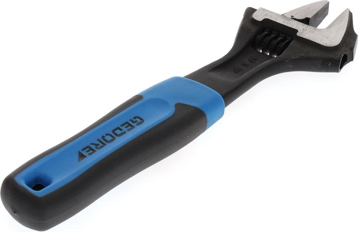 Actual product image Gedore 60 S 8 JP open-end spanner 8", adjustable, phosphated with plastic handle (25 mm)