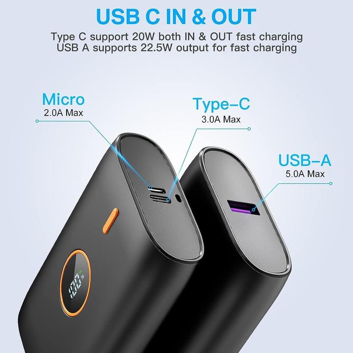 Actual product image Bogseth Powerbank mit Schnellladefunktion (10000 mAh, 22.50 W)
