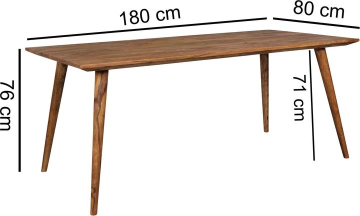 Produktbild FineBuy Esstisch (180 x 80 x 76 cm)