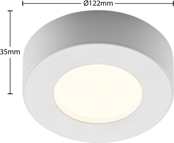 Actual product image Prios Edwina LED ceiling light, white, 12.2 cm (360 lm)
