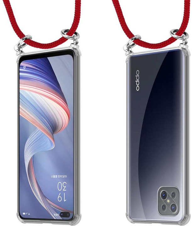 Produktbild Cadorabo TPU Handy Kette SILBER Cover