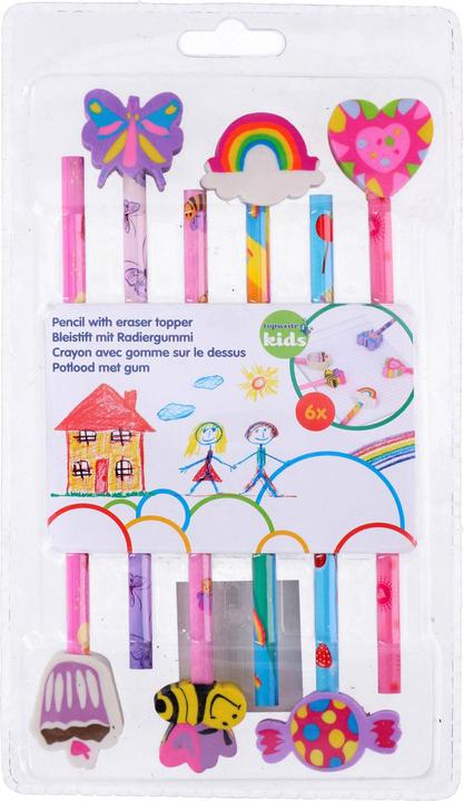 Topwrite Potlood met gum (Hard, 6 x)
