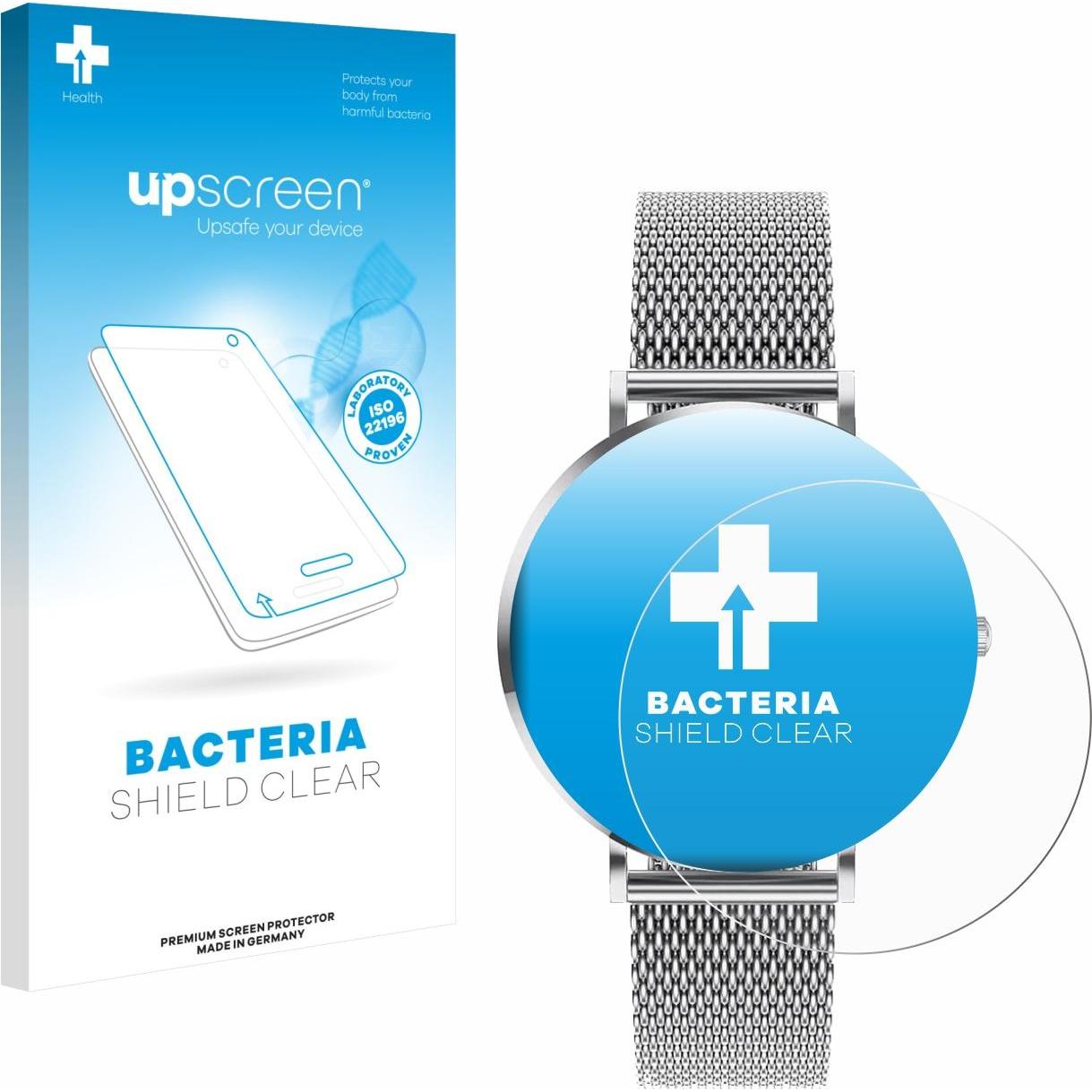 upscreen Pellicola Antibatterica, Pellicola protettiva per smartwatch, Trasparente