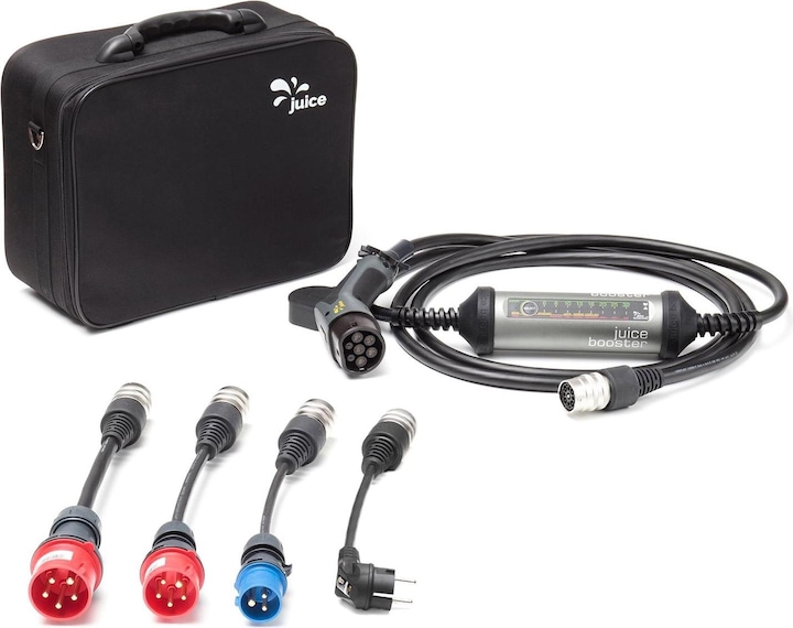 Juice Technology Juice Booster 2 EU Traveller Set (Typ 2, 22 kW, 32 A, CEE32 rot, CEE16 rot, CEE16 blau, CEE 7/7)