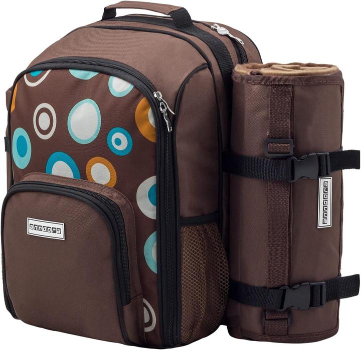 Actual product image Anndora Picnic Backpack for 2 People, Retro Brown