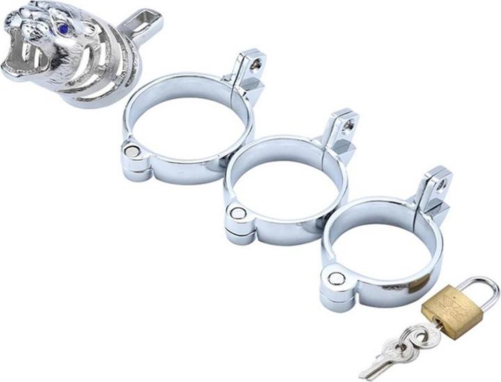 Immagine prodotto CockLock Gabbia di castità per il pene "Blue Tiger" 45 mm