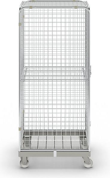 Actual product image kaiserkraft Anti-theft container with steel roller plate (500 kg)