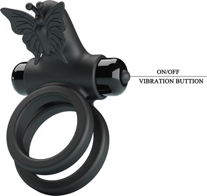 Produktbild Pretty Love Doppelringvibrator Mit Schwarzem Stimulator