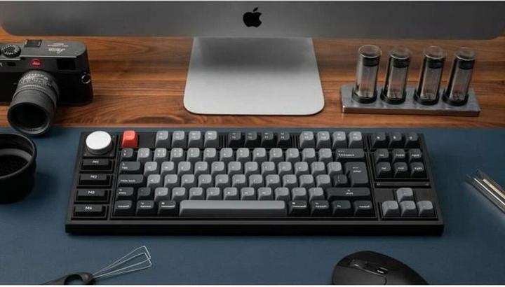 Actual product image Keychron Q3 Pro (black/blue-grey, DE layout, K Pro Red, hot-swap, aluminium frame, RGB) (DE, Wireless)