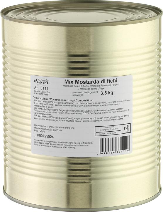 Image du produit Sandro Vanini Mostarda Purée Figues 3500g (3830 g)