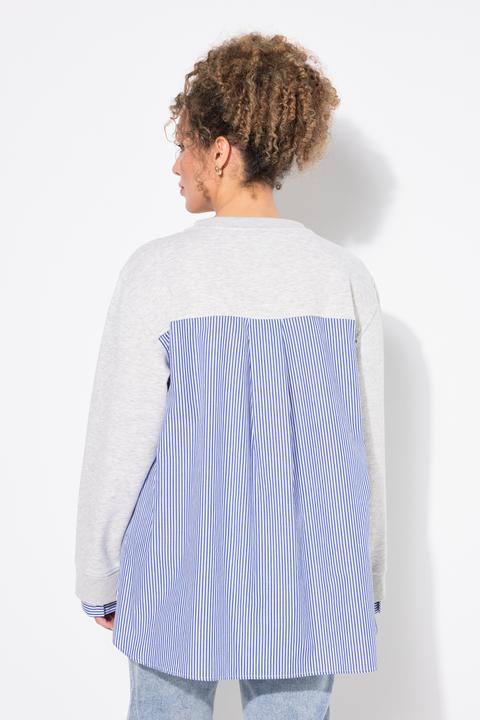 Produktbild Ulla Popken 2-in-1-Sweatshirt, V-Ausschnitt, Langarm (50, 52)