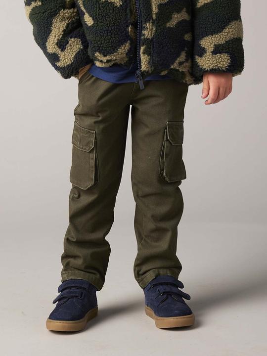Actual product image Vertbaudet Boys' thermal cargo trousers with stretch waistband Oeko-Tex (110)