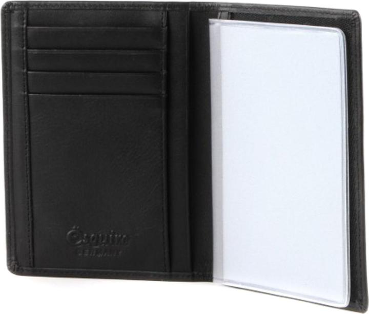 Actual product image Esquire Logo ID card holder leather 9 cm
