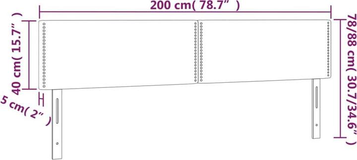 Produktbild vidaXL Eudor (200 x 5 x 88 cm)