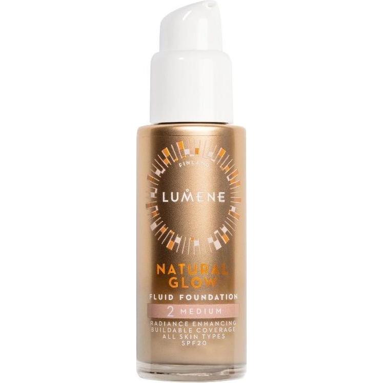 Lumene, Fondotinta, Natural Glow Fluid Foundation rozświetlający podkład do twarzy 2 Medium 30ml (MEDIO)