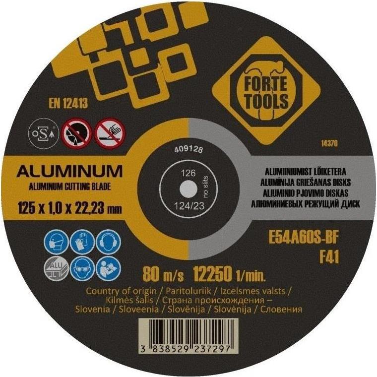 Forte tools, Schleifmittel, CUTTING DISC 125X1X22 ALU