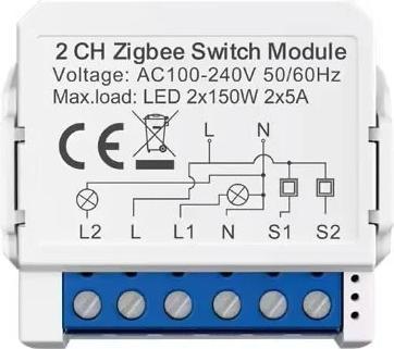 Immagine prodotto Avatto Modulo interruttore intelligente ZigBee ZWSM16-W2 TUYA (Attuatore dell'interruttore)