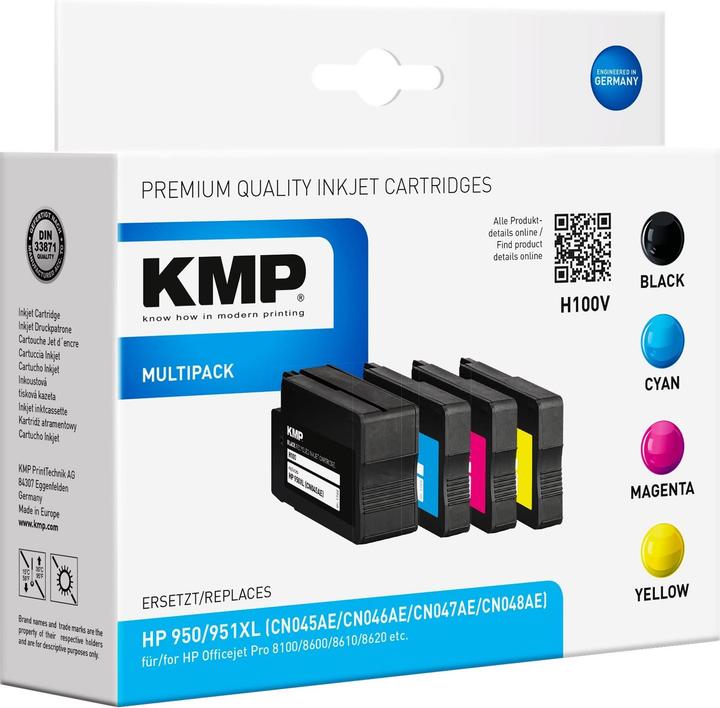 Produktbild KMP H100V Multipack (BK, C, M, Y)