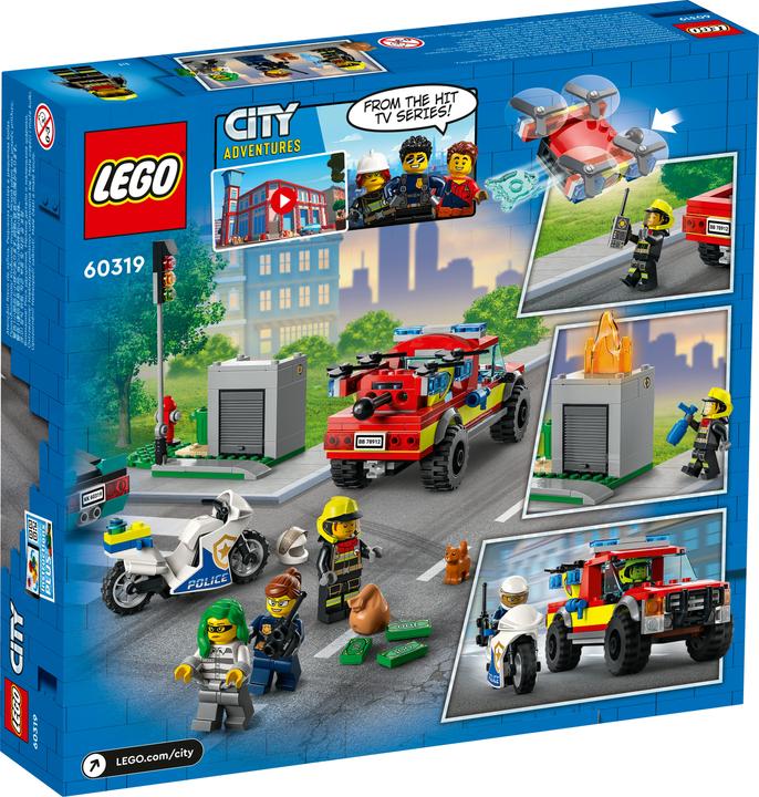 Produktbild LEGO Löscheinsatz und Verfolgungsjagd (60319, LEGO City)