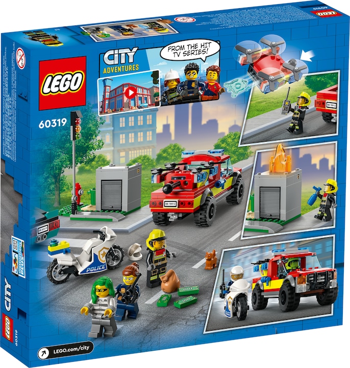Produktbild LEGO Löscheinsatz und Verfolgungsjagd (60319, LEGO City)