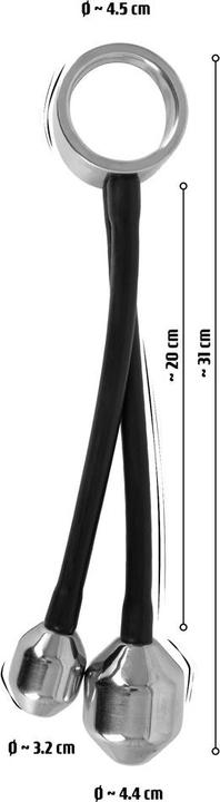 Actual product image You2Toys Heavy gear cock ring&ass plugs (4.50 cm)