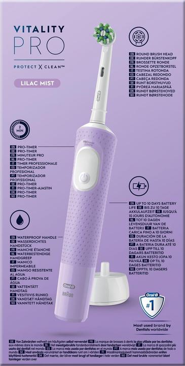 Actual product image Oral-B Vitality Pro D 103 Lilac Violet Hangable Box (Oscillating toothbrush)