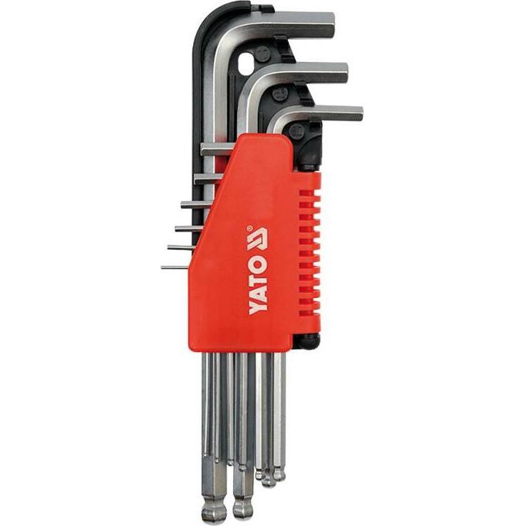 Yato, Sechskantschlüssel, HEX KEY SET W. BALL 9PCS 210MM
