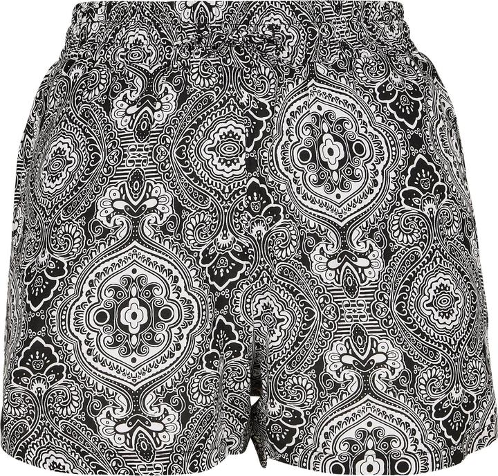 Actual product image Urban Classics Ladies AOP Viscose Resort Shorts (XS)