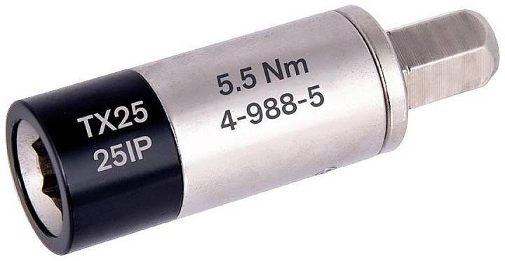 Immagine prodotto Bernstein Tools for Electronics 4-988-5 Drehmomentadapter 1/4" (6.3 mm) 5.5 N (1/4", 5.50 Nm)