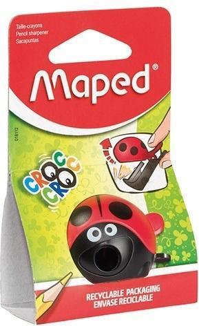 Produktbild Maped Anspitzer mit Auffangbehälter CROC CROC EASY, 8 mm, rot, Blister mit 1 Stück