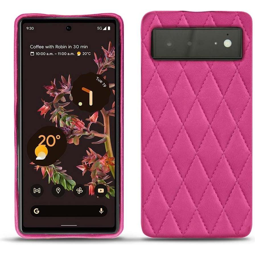 Noreve Lederschutzhülle (Google Pixel 6), Smartphone Hülle, Rosa